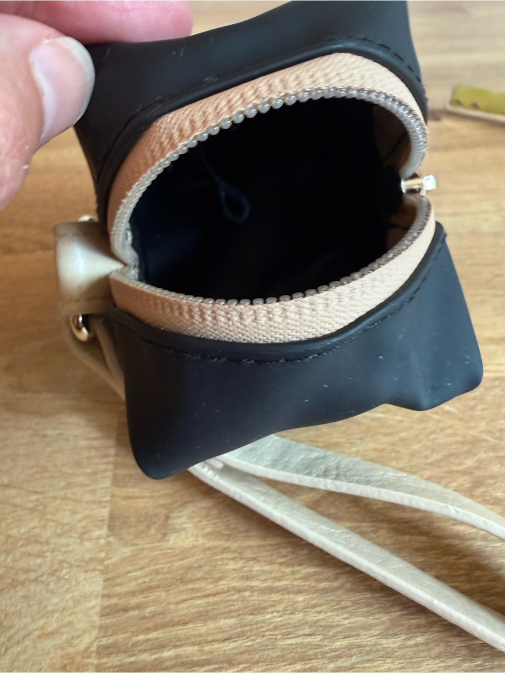 BEIS Black Mini Pouch Wristlet Pacifier & AirPod Pouch for ultimate diaper bag - Picture 6 of 9